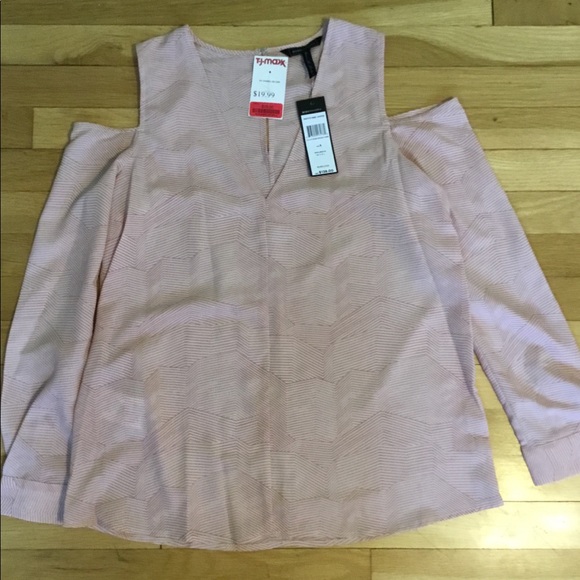 BCBG Cold Shoulder Blouse - Picture 1 of 4